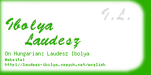 ibolya laudesz business card